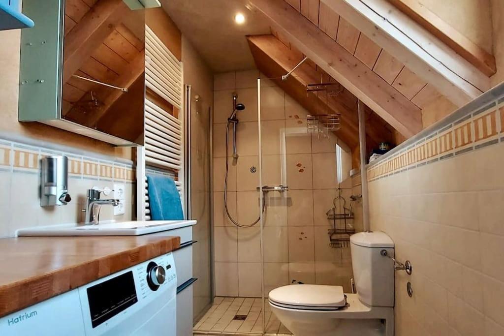 Gemuetliche Ferienwohnung Auf 2 Etagen Mit Dachterrasse Wangen im Allgäu Exterior photo